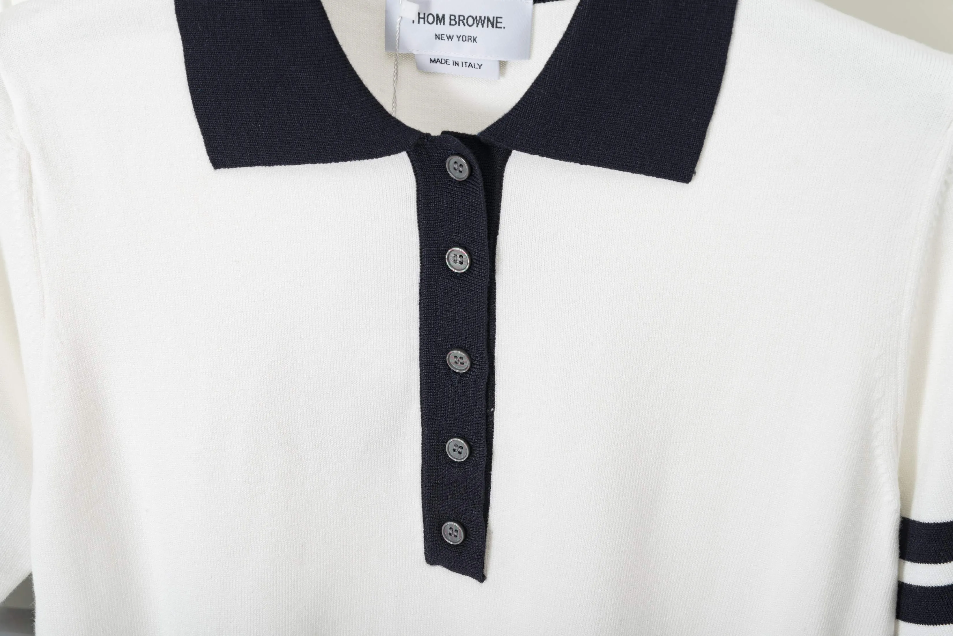𝑻𝒉𝒐𝒎 𝑩𝒓𝒐𝒘𝒏𝒆 POLO Thom Browne POLO Classic Breathable Quality + Size：0/1/2 ：White/Navy Blue/Gray
